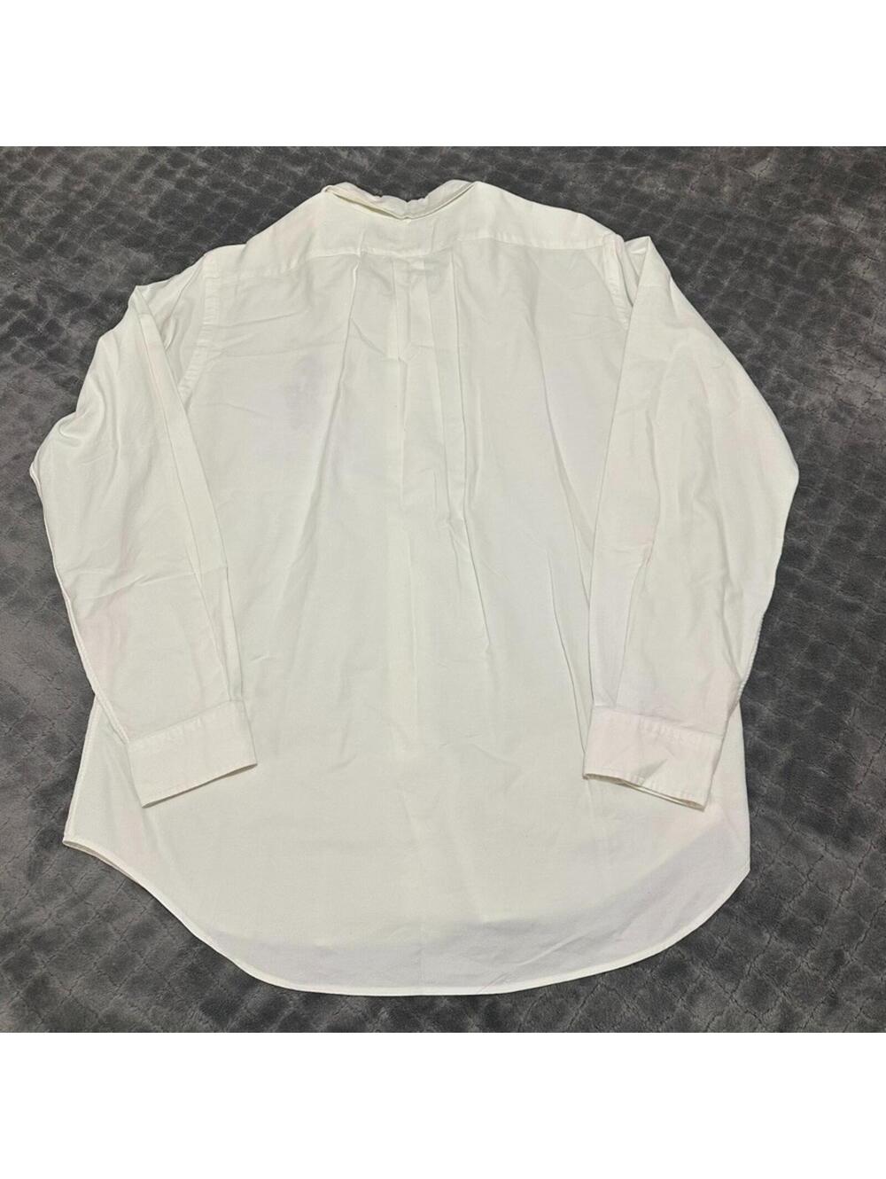 Polo Ralph Lauren Men Large White Oxford Shirt Button Down Big Pony Classic Fit - Picture 5 of 6